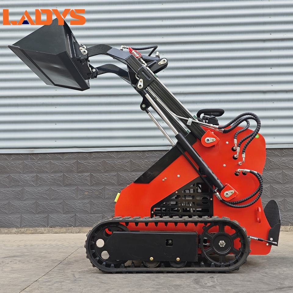 LADYS Free Shipping Mini Skid Steer Loader Compact Track Electric/Diesel Chinese Mini Skid Steer Loader For Sale With Mini Skid Steer Attachments 4 In 1 Bucket - Мини-погрузчик с бортовым поворотом: фото 3 LADYS Free Shipping Mini Skid Steer Loader Compact Track Electric/Diesel Chinese Mini Skid Steer Loader For Sale With Mini Skid Steer Attachments 4 In 1 Bucket - Мини-погрузчик с бортовым поворотом: фото 3