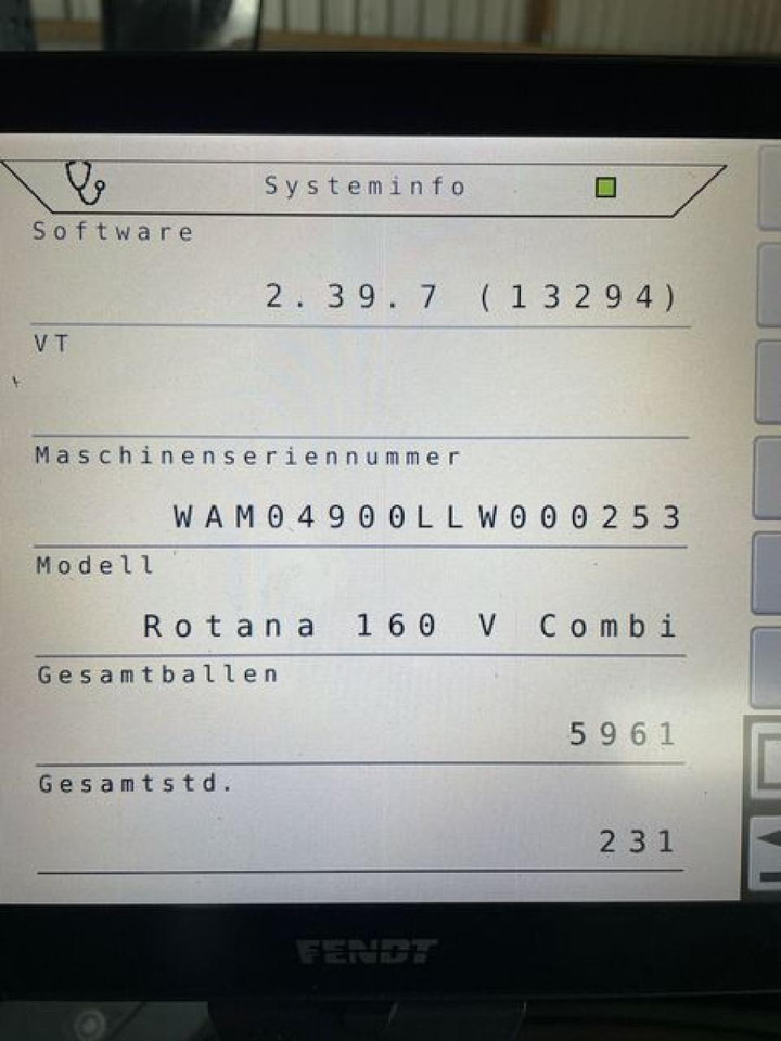 Пресс-подборщик рулонный Fendt ROTANA 160 V COMBI: фото 8