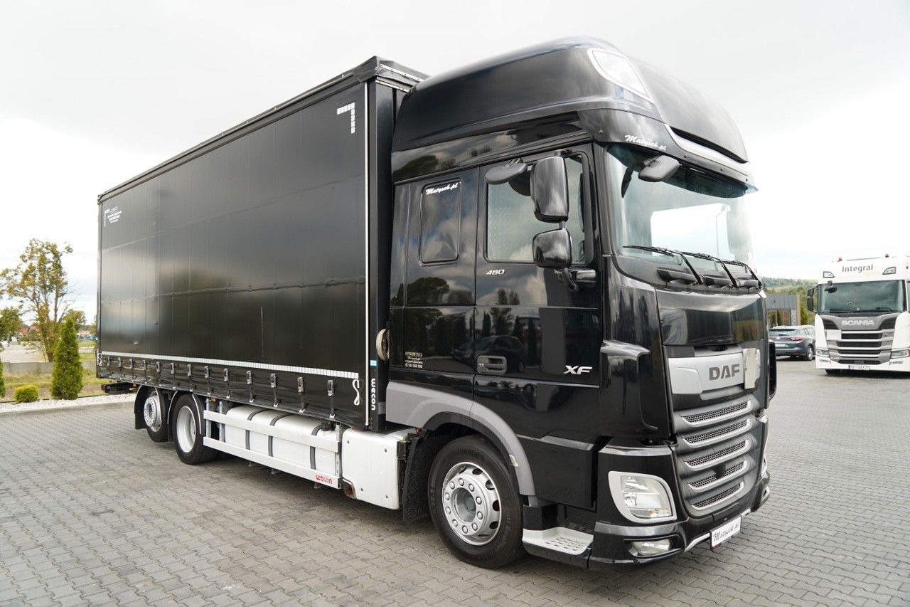 DAF XF 480 / SOLÓWKA / 6X2 / MEGA / OŚ PODNOSZONA / - Тентованный грузовик: фото 2 DAF XF 480 / SOLÓWKA / 6X2 / MEGA / OŚ PODNOSZONA / - Тентованный грузовик: фото 2