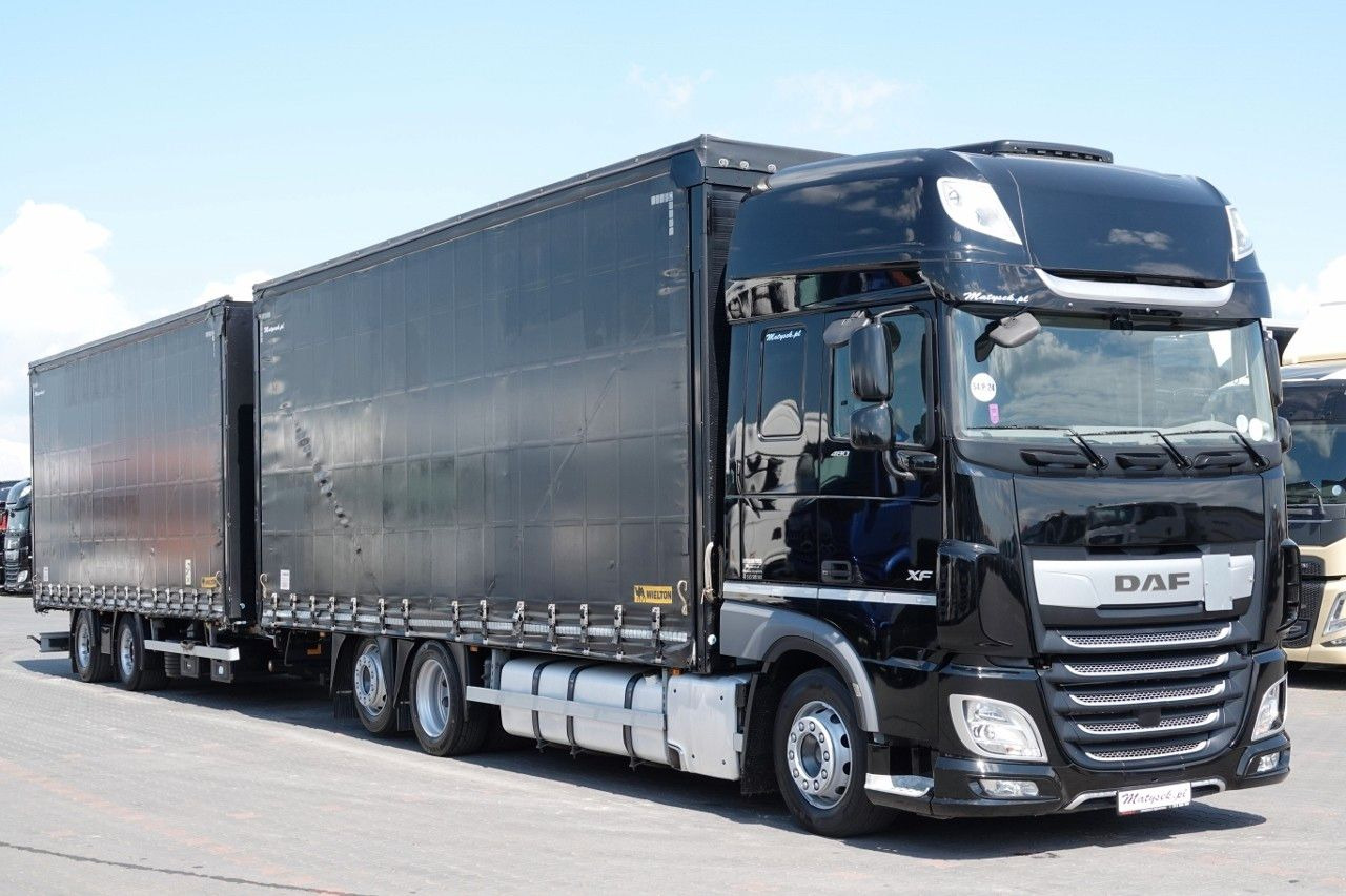 DAF XF 480 / ZESTAW TANDEM / 120 M3 / PRZEJAZDOWY / - Тентованный грузовик: фото 2 DAF XF 480 / ZESTAW TANDEM / 120 M3 / PRZEJAZDOWY / - Тентованный грузовик: фото 2