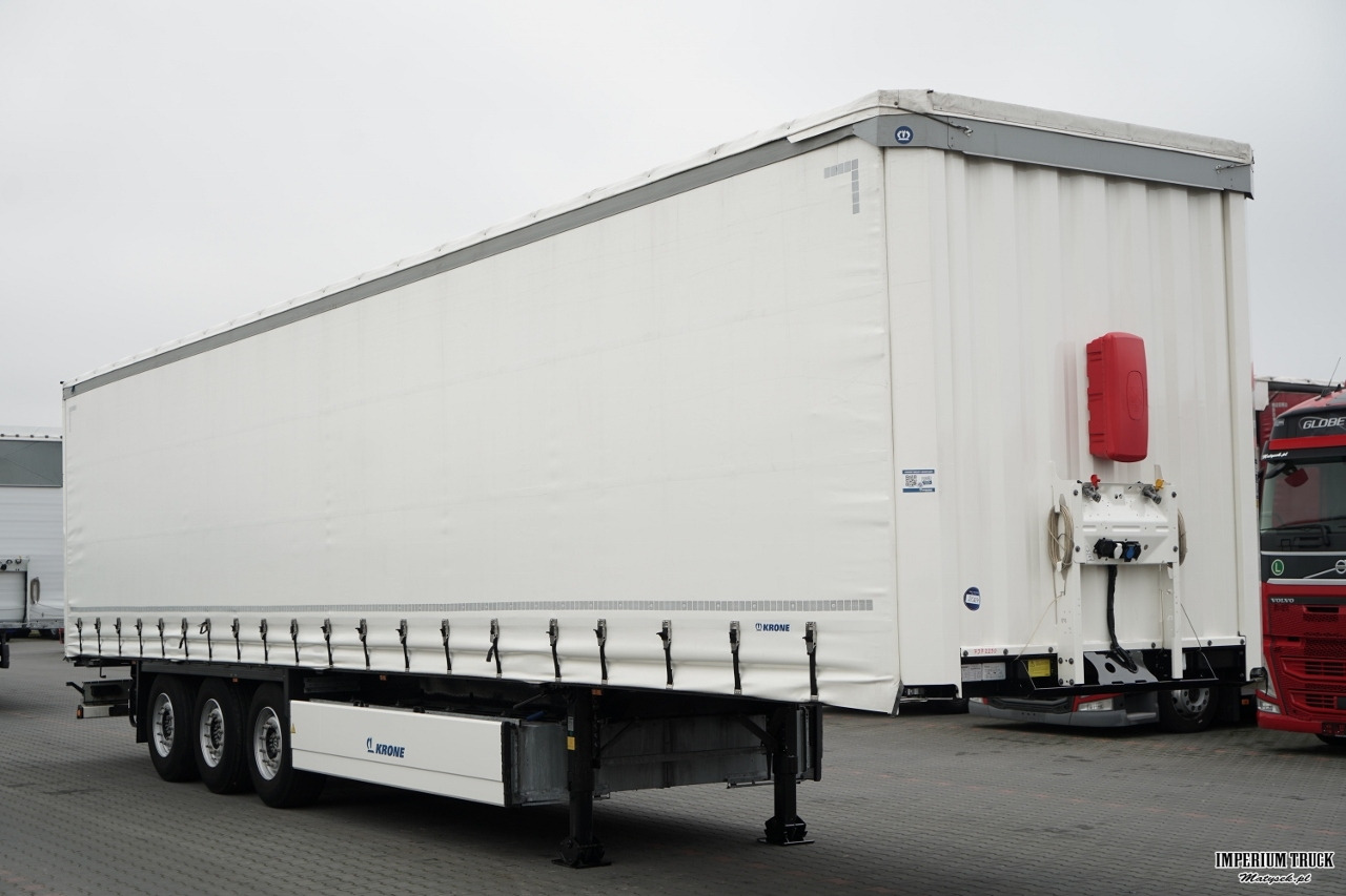 KRONE FIRANKA / 2024 ROK / KOSZ NA PALETY / 2 OSIE PODNOSZONE / MAŁO UŻYWANA / - Тентованный полуприцеп: фото 1 KRONE FIRANKA / 2024 ROK / KOSZ NA PALETY / 2 OSIE PODNOSZONE / MAŁO UŻYWANA / - Тентованный полуприцеп: фото 1