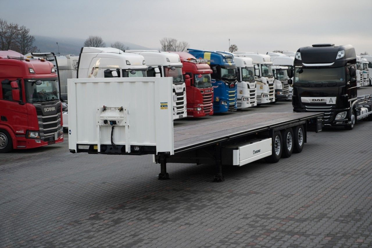 Krone NACZEPA PLATFORMA / OŚ PODNOSZONA / KOSZ NA PAL - Полуприцеп бортовой/ Платформа: фото 1 Krone NACZEPA PLATFORMA / OŚ PODNOSZONA / KOSZ NA PAL - Полуприцеп бортовой/ Платформа: фото 1