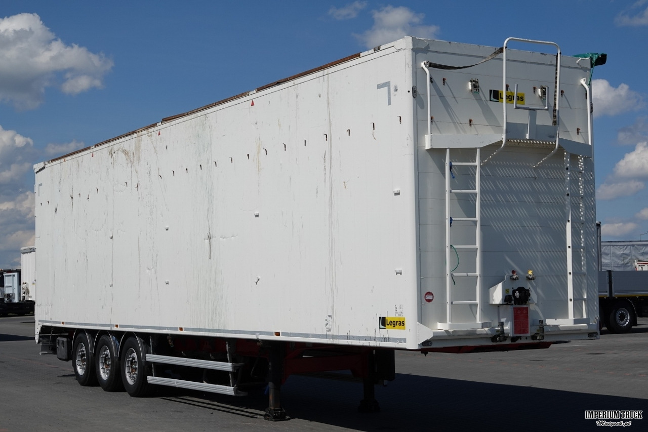 LEGRAS / RUCHOMA PODŁOGA / WALKING FLOOR / 98 m3 / OPONY 100 % / PODŁOGA - 10 MM / SPROWADZONA - Полуприцеп с подвижным полом: фото 1 LEGRAS / RUCHOMA PODŁOGA / WALKING FLOOR / 98 m3 / OPONY 100 % / PODŁOGA - 10 MM / SPROWADZONA - Полуприцеп с подвижным полом: фото 1