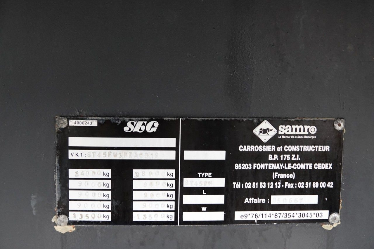 Samro NACZEPA PLATFORMA / MOCNA PODŁOGA / OSIE SAF в лизинг Samro NACZEPA PLATFORMA / MOCNA PODŁOGA / OSIE SAF: фото 19