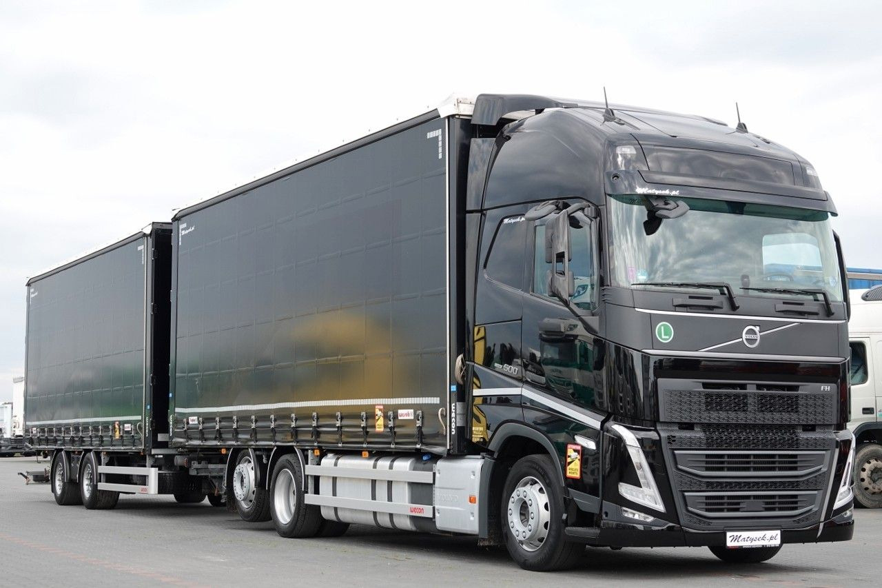 Volvo FH 500 / I-SAVE / XL / ZESTAW TANDEM PRZEJAZDOW - Тентованный грузовик: фото 1 Volvo FH 500 / I-SAVE / XL / ZESTAW TANDEM PRZEJAZDOW - Тентованный грузовик: фото 1