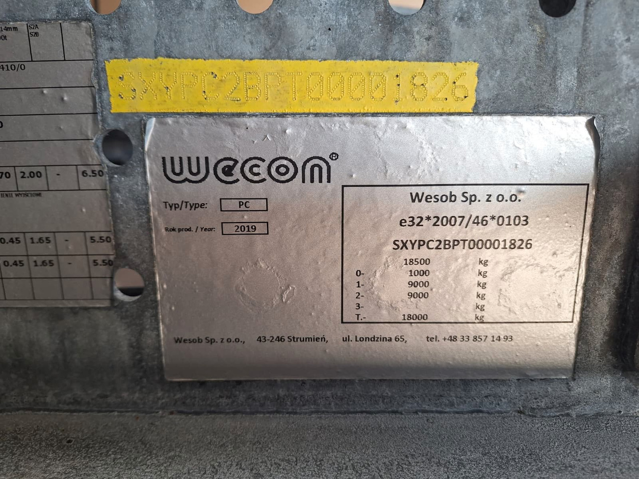 Wecon NACZEPA PODKONTENEROWA / 2019 в лизинг Wecon NACZEPA PODKONTENEROWA / 2019: фото 18