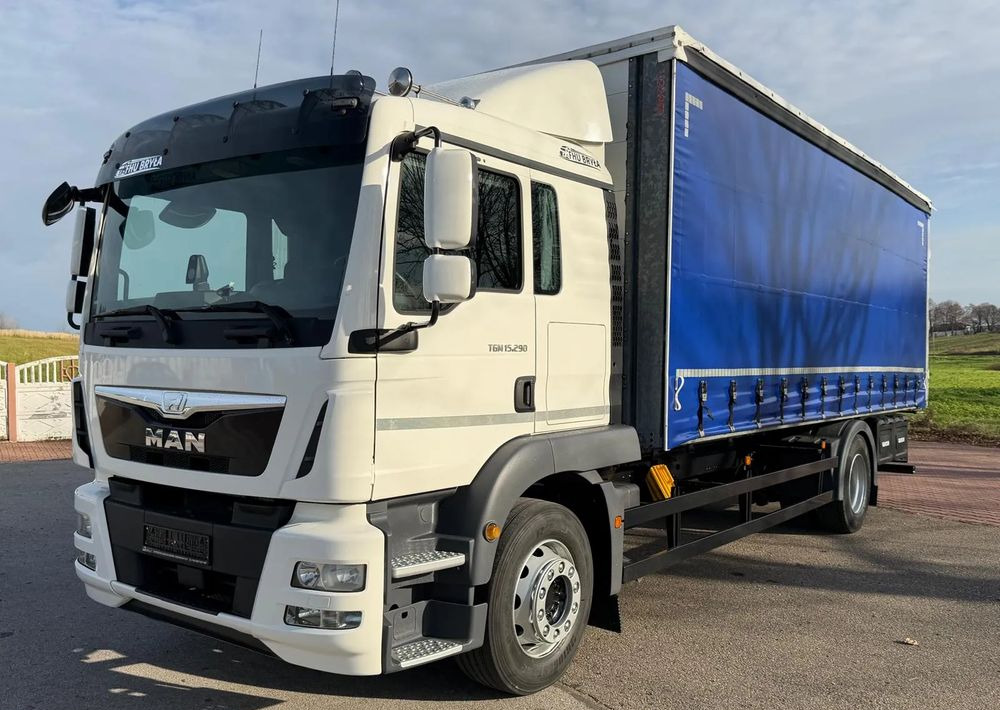 MAN TGM 15.290 / FIRANKA / 2016R / KLIMA POSTOJOWA /SPROWADZONY/ 8T ŁADOWNOŚĆ / 17 PALET / E6 / WINDA / - Тентованный грузовик: фото 1 MAN TGM 15.290 / FIRANKA / 2016R / KLIMA POSTOJOWA /SPROWADZONY/ 8T ŁADOWNOŚĆ / 17 PALET / E6 / WINDA / - Тентованный грузовик: фото 1