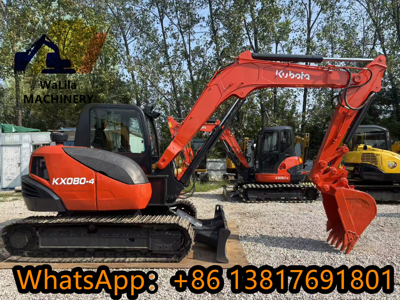 KUBOTA KX080-4 - Мини-экскаватор: фото 1 KUBOTA KX080-4 - Мини-экскаватор: фото 1