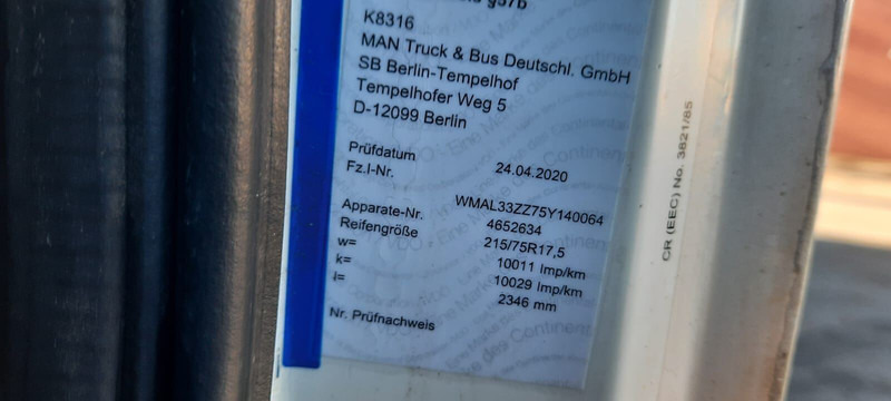 Грузовик с закрытым кузовом MAN L2000: фото 8 Грузовик с закрытым кузовом MAN L2000: фото 8