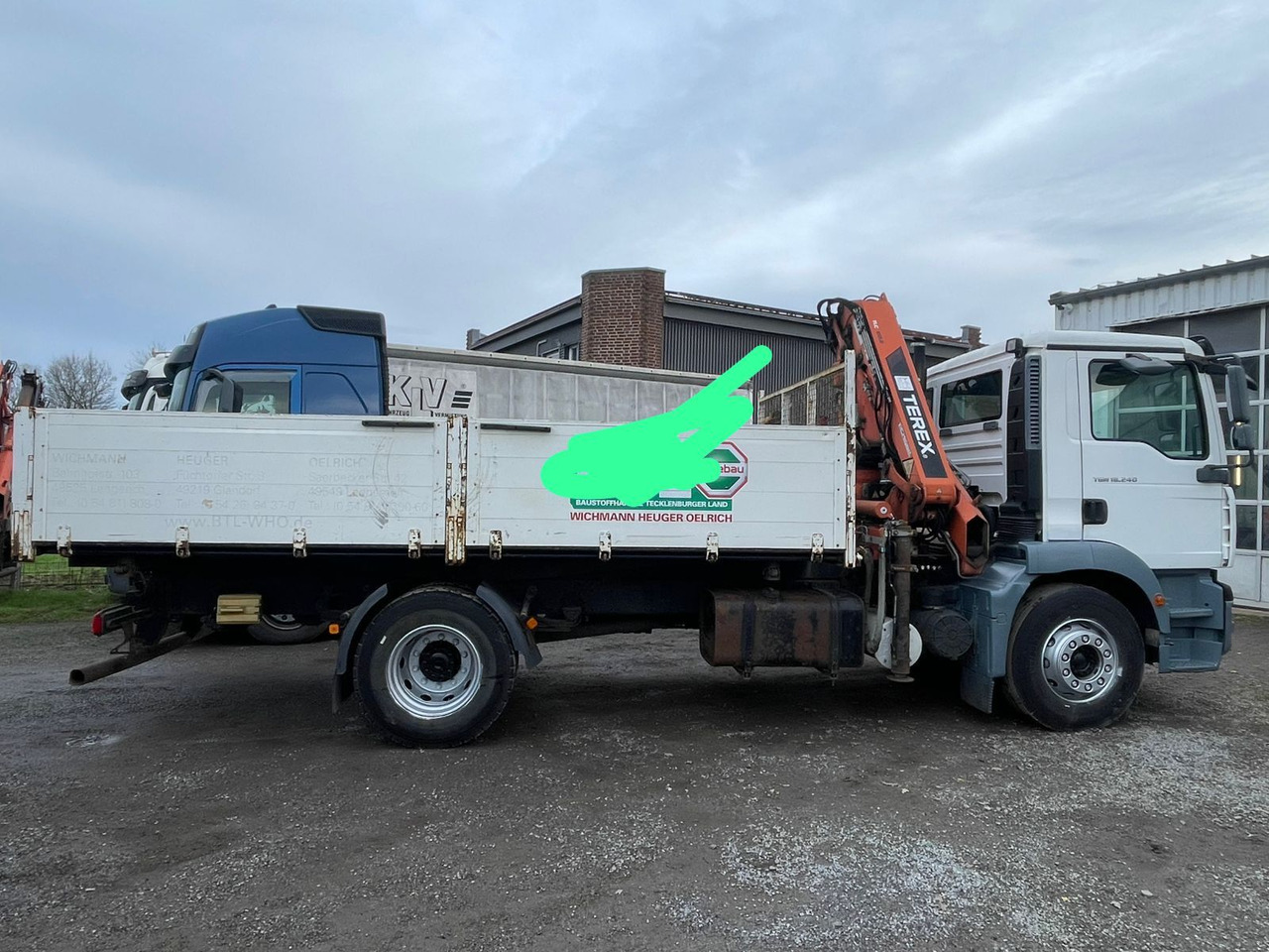 MAN TGM 18.240PS 4x2 3.S-Kipper mit Kran - Самосвал, Автоманипулятор: фото 2 MAN TGM 18.240PS 4x2 3.S-Kipper mit Kran - Самосвал, Автоманипулятор: фото 2