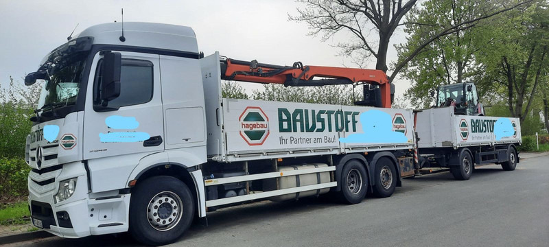 Mercedes-Benz 2545 Actros Pritsche Kran Palfinger PK21001 - Грузовик бортовой/ Платформа, Автоманипулятор: фото 1 Mercedes-Benz 2545 Actros Pritsche Kran Palfinger PK21001 - Грузовик бортовой/ Платформа, Автоманипулятор: фото 1