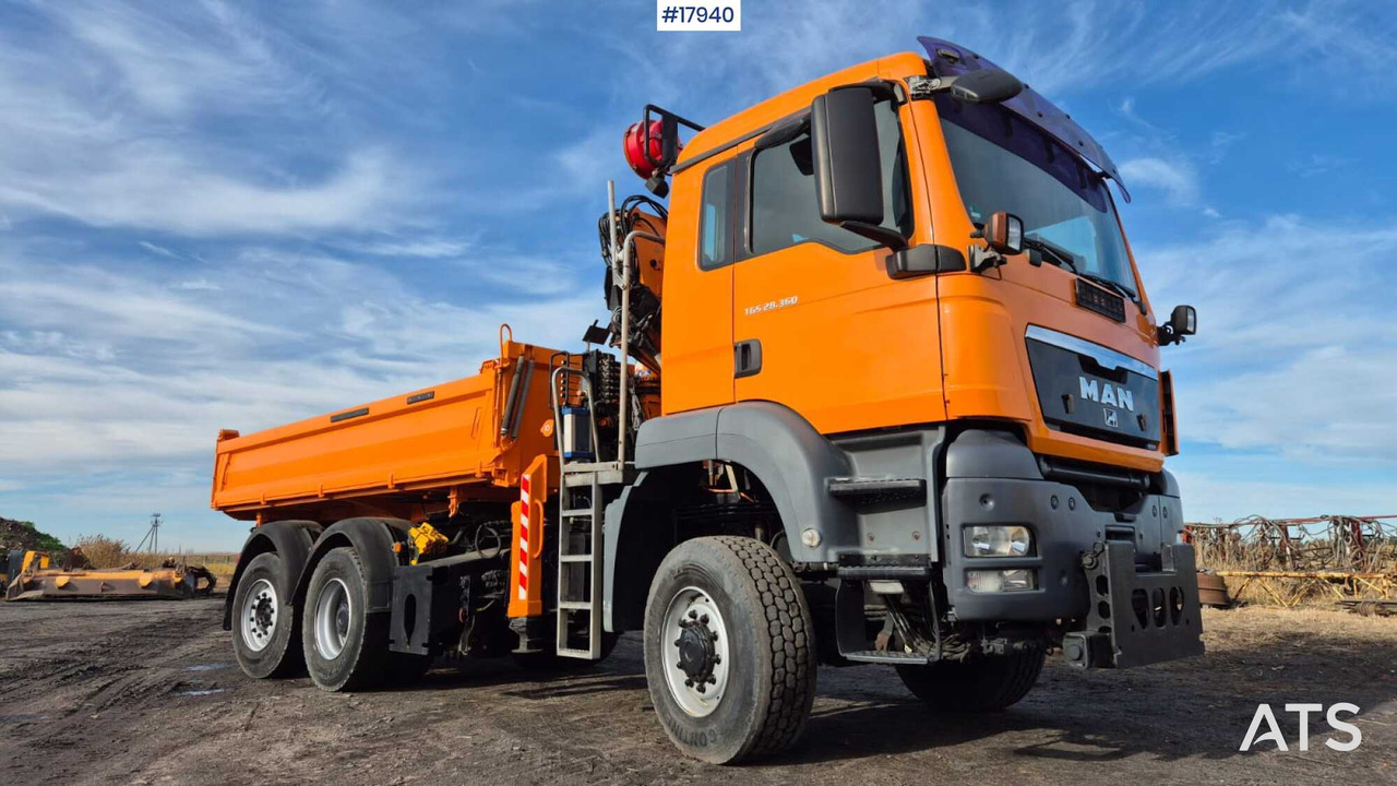 Tipper/sand spreader with HDS - MAN TGS 28.360 6x4 (2008) - Самосвал, Автоманипулятор: фото 2 Tipper/sand spreader with HDS - MAN TGS 28.360 6x4 (2008) - Самосвал, Автоманипулятор: фото 2