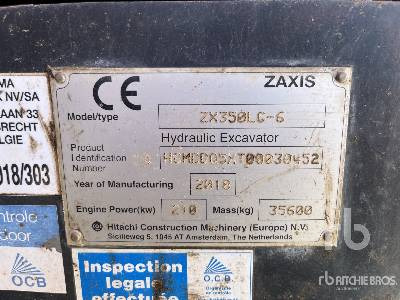HITACHI ZX350LC-6 - Гусеничный экскаватор: фото 5 HITACHI ZX350LC-6 - Гусеничный экскаватор: фото 5