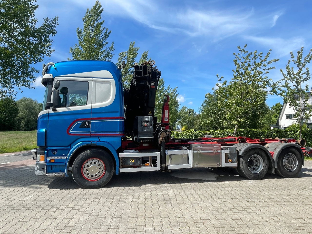Scania R480 with hiab hookloader and hiab 262 EP5 with remote crane 2019 - Грузовик-контейнеровоз/ Сменный кузов, Автоманипулятор: фото 2 Scania R480 with hiab hookloader and hiab 262 EP5 with remote crane 2019 - Грузовик-контейнеровоз/ Сменный кузов, Автоманипулятор: фото 2