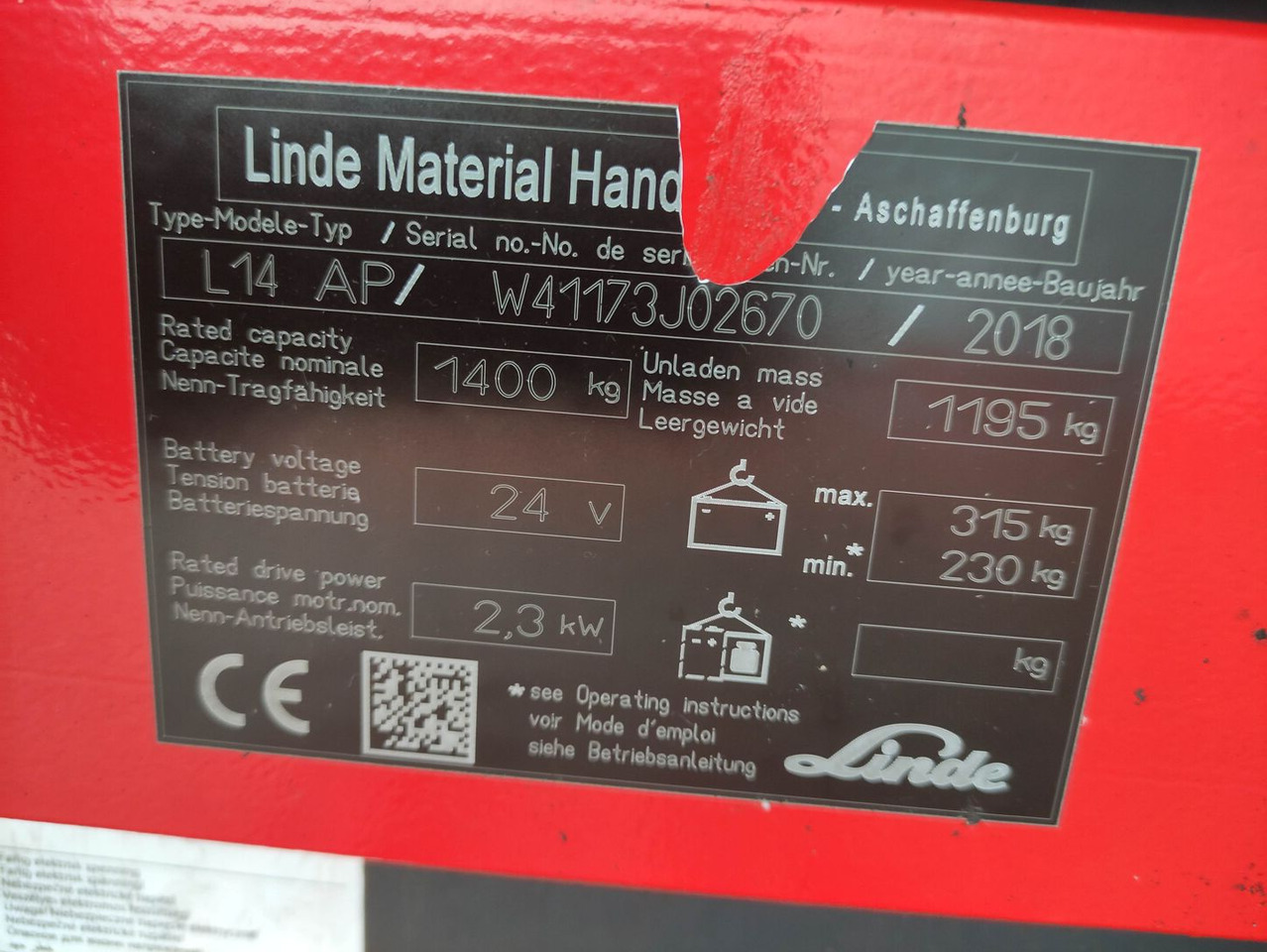 Linde L14 APi - Штабелер: фото 5 Linde L14 APi - Штабелер: фото 5