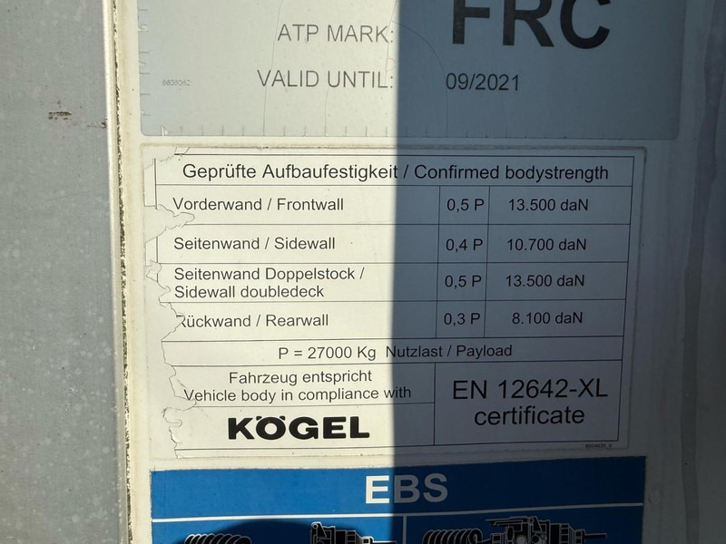 Полуприцеп-рефрижератор Kögel SVA 24 STANDARD NL FRIGO TRAILER, APK 13-11-2025, CARRIER.: фото 18 Полуприцеп-рефрижератор Kögel SVA 24 STANDARD NL FRIGO TRAILER, APK 13-11-2025, CARRIER.: фото 18