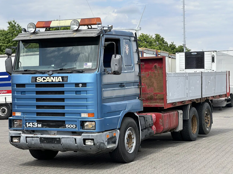 Scania R143-500 V8 6x2 Retarder Full Air Euro 1 - Грузовик бортовой/ Платформа: фото 1 Scania R143-500 V8 6x2 Retarder Full Air Euro 1 - Грузовик бортовой/ Платформа: фото 1