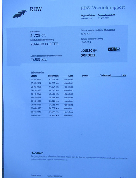 Малотоннажный самосвал Piaggio Porter 1.3 Kipper SL Extra: фото 9 Малотоннажный самосвал Piaggio Porter 1.3 Kipper SL Extra: фото 9