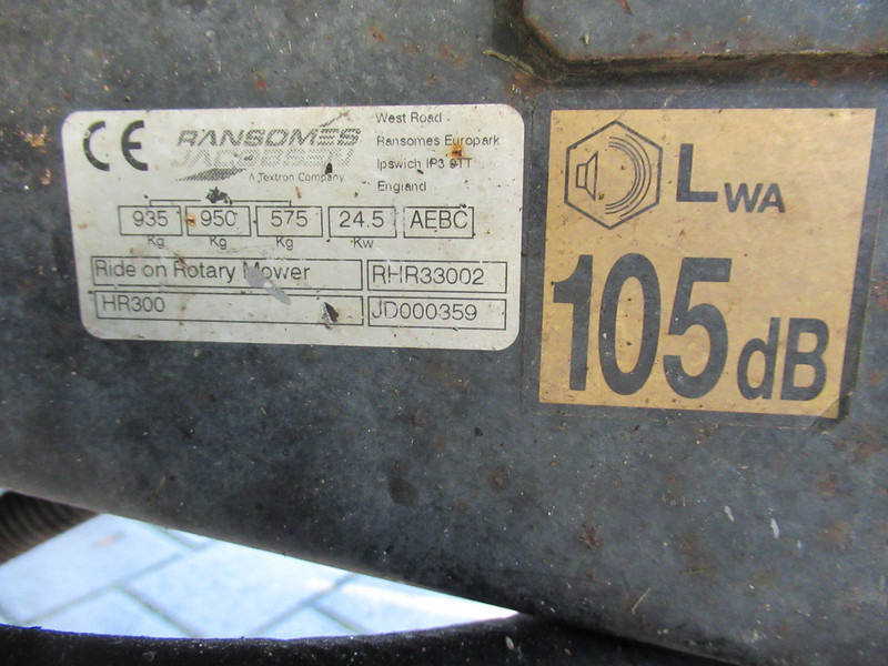 Газонокосилка Ransomes HR300 4x4 HR3300T Cirkelmaaier: фото 11
