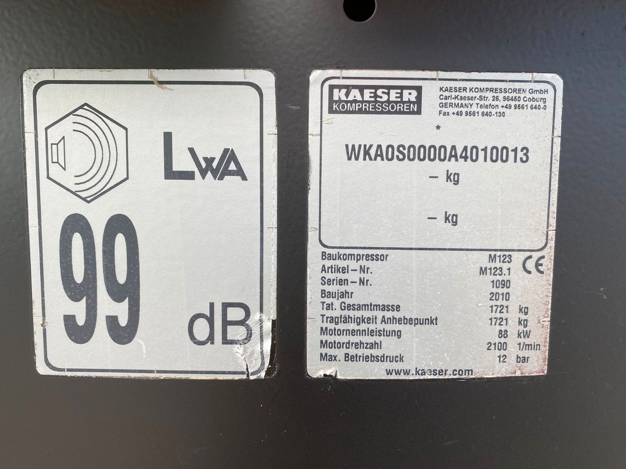 Kaeser M123 Kompressor Sigma Pilob 2,2 - Воздушный компрессор: фото 3 Kaeser M123 Kompressor Sigma Pilob 2,2 - Воздушный компрессор: фото 3