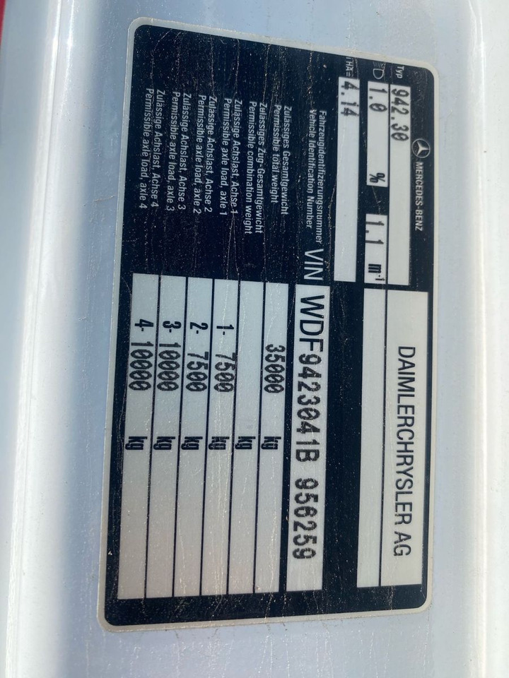 Самосвал Mercedes-Benz Axor 2 C 4-Achser 3243 8x4 KLIMA RETARDER MEILER: фото 22 Самосвал Mercedes-Benz Axor 2 C 4-Achser 3243 8x4 KLIMA RETARDER MEILER: фото 22