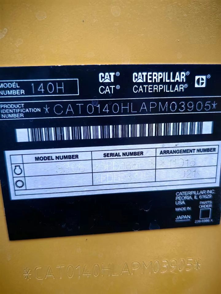CAT 140H Grader Used Second Hand Good Condition for Sale From Janpan - Грейдер: фото 4 CAT 140H Grader Used Second Hand Good Condition for Sale From Janpan - Грейдер: фото 4