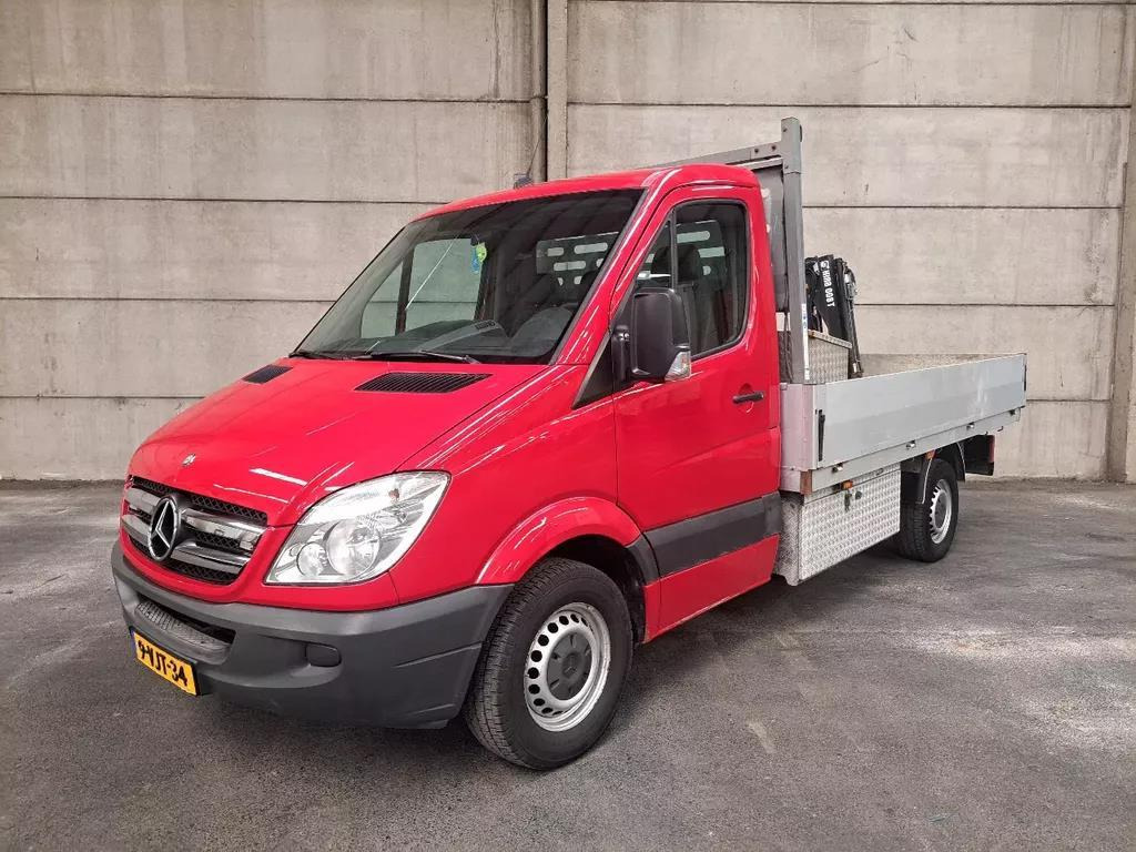 Mercedes-Benz Sprinter 313 CDI 2.2 AUT Open laadbak met Hiab 008T kraan 9-VJT-34 - Малотоннажный бортовой грузовик: фото 1 Mercedes-Benz Sprinter 313 CDI 2.2 AUT Open laadbak met Hiab 008T kraan 9-VJT-34 - Малотоннажный бортовой грузовик: фото 1