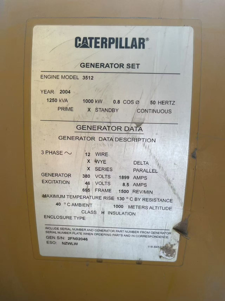 CATPILLAR 3512 - Инструмент/ Оборудование: фото 4 CATPILLAR 3512 - Инструмент/ Оборудование: фото 4