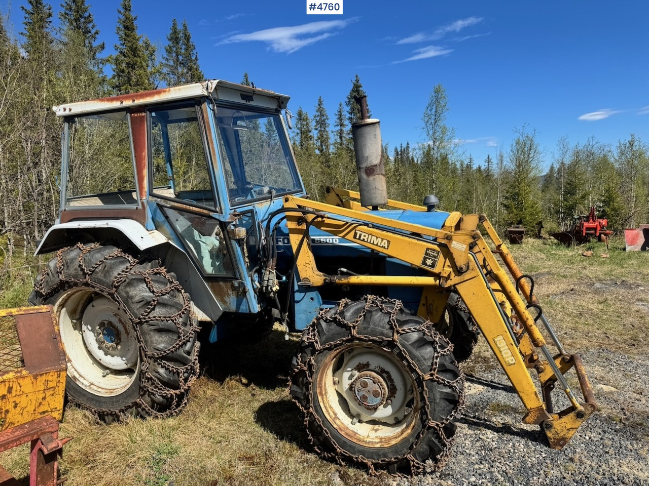1978 Ford 6600 4x4 w/ Front Loader, Bucket, Twin Wheels and Winch. - Трактор: фото 4 1978 Ford 6600 4x4 w/ Front Loader, Bucket, Twin Wheels and Winch. - Трактор: фото 4