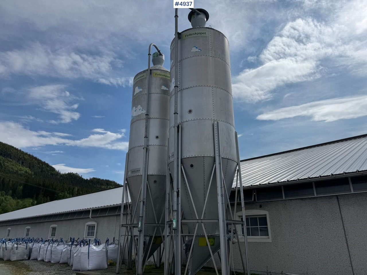 2008 Mafa 27.6 cubic meter feed silos x2 - Инвентарь для животноводства: фото 3 2008 Mafa 27.6 cubic meter feed silos x2 - Инвентарь для животноводства: фото 3