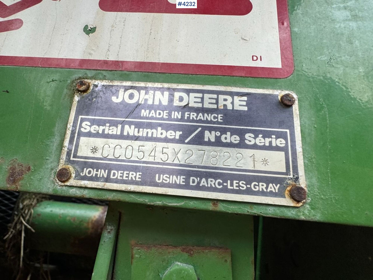 Техника для сенозаготовки John Deere 545 Round baler: фото 19