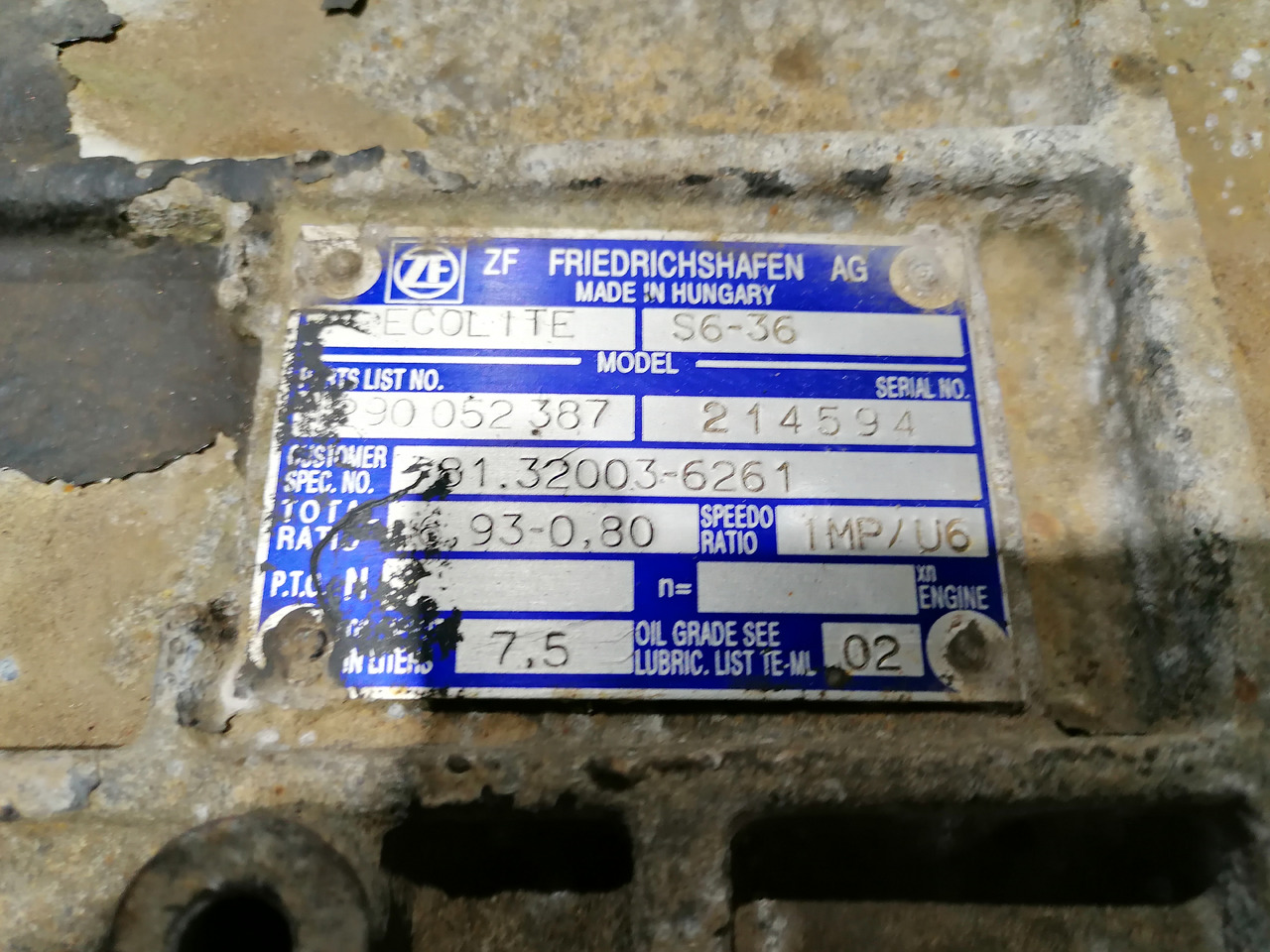 ZF ECOLITE S6-36 - Коробка передач: фото 5 ZF ECOLITE S6-36 - Коробка передач: фото 5