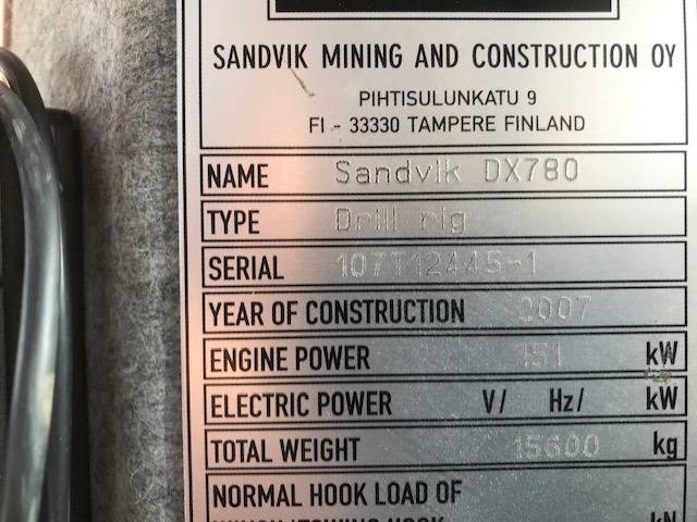 Буровая машина SANDVIK Ranger DX780: фото 18