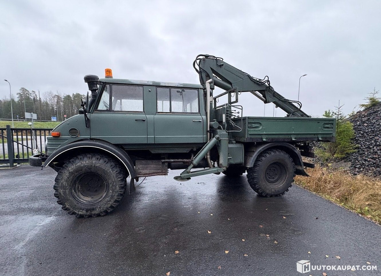 Mercedes-Benz UNIMOG, 5-seat cab, NUMMI crane, 1980, Vihti - Самосвал, Автоманипулятор: фото 2 Mercedes-Benz UNIMOG, 5-seat cab, NUMMI crane, 1980, Vihti - Самосвал, Автоманипулятор: фото 2