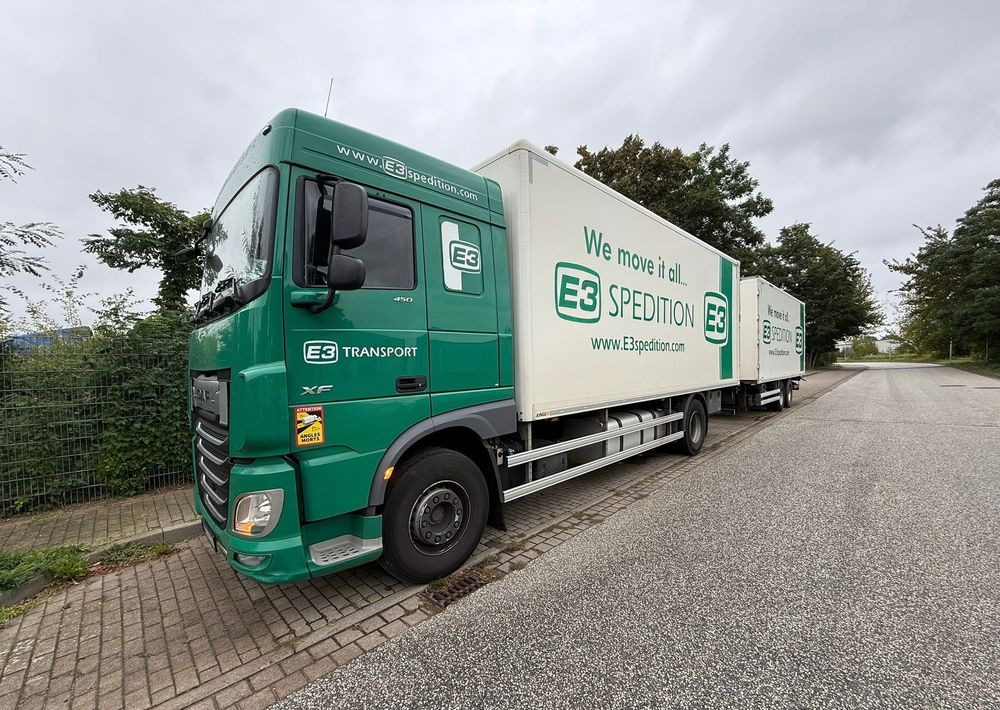 DAF XF ZESTAW TANDEM 2021 ORYGINALNY PRZEBIEG z Niemiec / PRZEJAZDOWY Z WINDĄ / - Грузовик с закрытым кузовом: фото 5 DAF XF ZESTAW TANDEM 2021 ORYGINALNY PRZEBIEG z Niemiec / PRZEJAZDOWY Z WINDĄ / - Грузовик с закрытым кузовом: фото 5