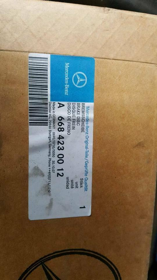 Bremsscheiben Mercedes Benz Vario Sprinter Hinten A6684230012 - Тормозной диск для Лёгких коммерческих автомобилей: фото 1 Bremsscheiben Mercedes Benz Vario Sprinter Hinten A6684230012 - Тормозной диск для Лёгких коммерческих автомобилей: фото 1