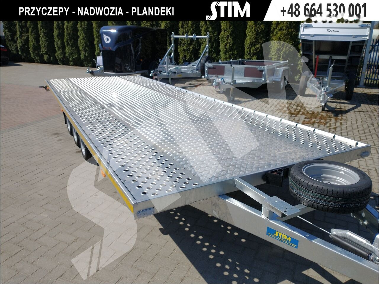 Stim L23/PP-TP/65-35S, wypełnienie środka, szerokość 230cm - Прицеп-автовоз: фото 2 Stim L23/PP-TP/65-35S, wypełnienie środka, szerokość 230cm - Прицеп-автовоз: фото 2