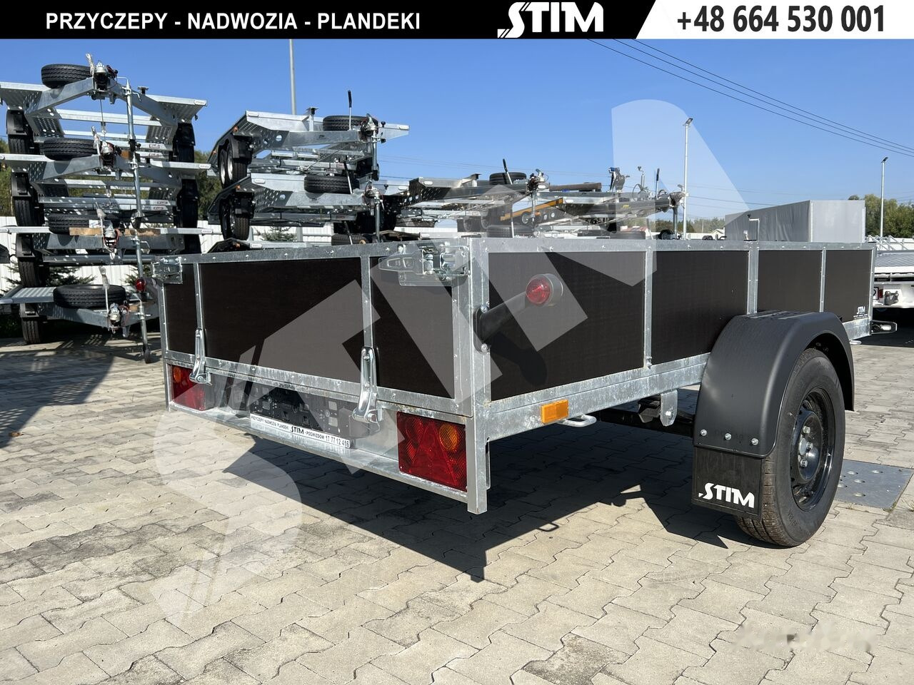 Stim S11-075/2615R + przednia burta otwierana - Прицеп для легкового автомобиля: фото 5 Stim S11-075/2615R + przednia burta otwierana - Прицеп для легкового автомобиля: фото 5