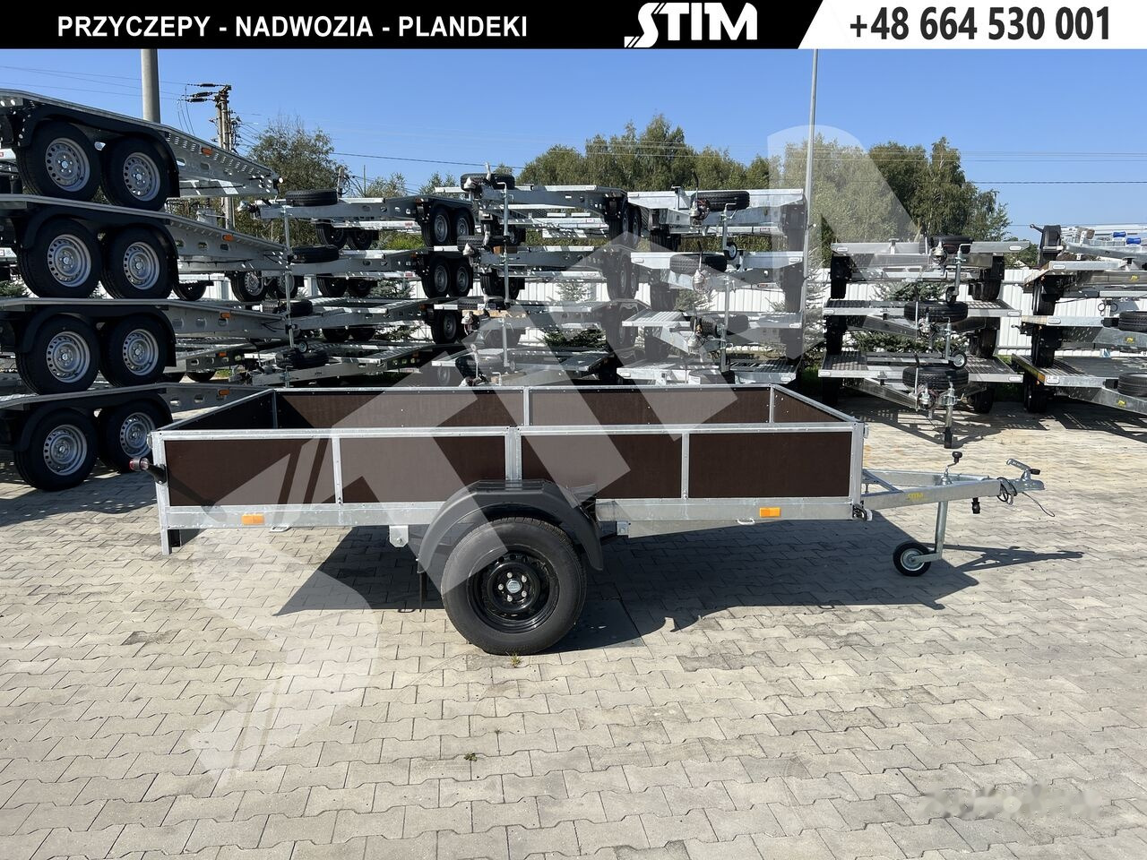 Stim S11-075/3115R + przednia burta otwierana + wzmocnienie ramy - Прицеп для легкового автомобиля: фото 2 Stim S11-075/3115R + przednia burta otwierana + wzmocnienie ramy - Прицеп для легкового автомобиля: фото 2