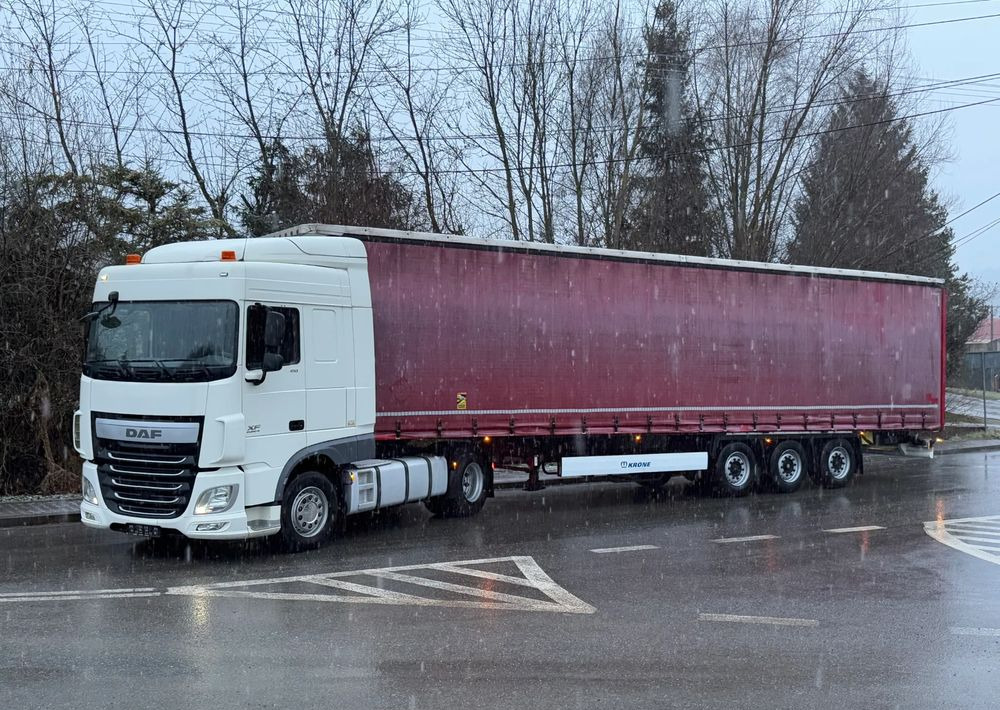 DAF * Zestaw * DAF 106 Euro 6 + Naczepa Krone * Bardzo Dobry Stan - Тентованный грузовик: фото 1 DAF * Zestaw * DAF 106 Euro 6 + Naczepa Krone * Bardzo Dobry Stan - Тентованный грузовик: фото 1