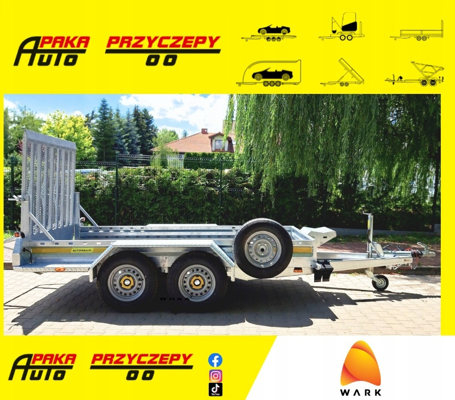 PRZYCZEPA LAWETA DO MINIKOPARKI POD KOPARKĘ Z RAMPĄ 2700KG / MINI EXCAVATOR TRANSPORTER TRAILER WITH RAMPS 2700KG - Прицеп для спецтехники: фото 1 PRZYCZEPA LAWETA DO MINIKOPARKI POD KOPARKĘ Z RAMPĄ 2700KG / MINI EXCAVATOR TRANSPORTER TRAILER WITH RAMPS 2700KG - Прицеп для спецтехники: фото 1