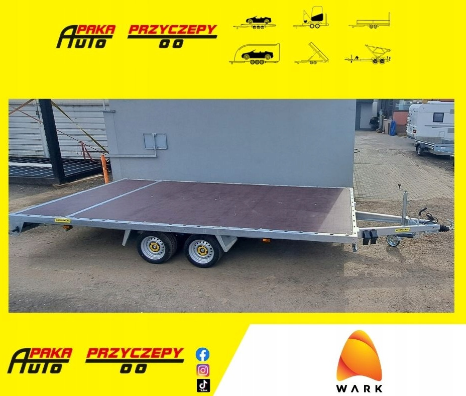 PRZYCZEPA PLATFORMY 5x2 WARK DMC 3500 / WARK PLATFORM TRAILER 5x2 DMC 3500 - Прицеп бортовой/ Платформа: фото 1 PRZYCZEPA PLATFORMY 5x2 WARK DMC 3500 / WARK PLATFORM TRAILER 5x2 DMC 3500 - Прицеп бортовой/ Платформа: фото 1