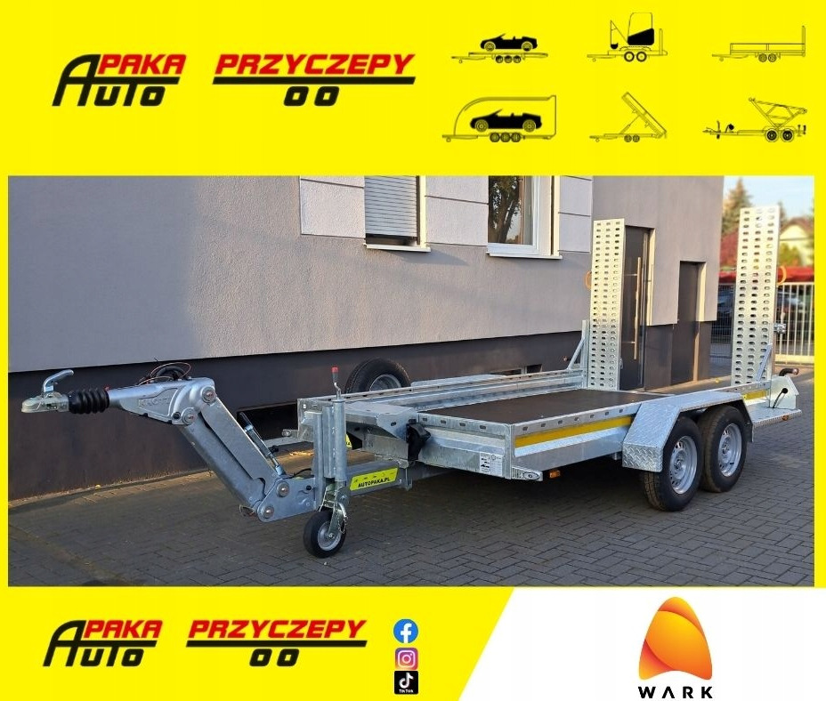 PRZYCZEPA WARK KHD DO MINIKOPARKI KOPARKI REGULOWANY DYSZEL DMC 3500 / WARK KHD TRAILER FOR MINI EXCAVATOR WITH ADJUSTABLE DRAWBAR DMC 3500 - Прицеп для спецтехники: фото 1 PRZYCZEPA WARK KHD DO MINIKOPARKI KOPARKI REGULOWANY DYSZEL DMC 3500 / WARK KHD TRAILER FOR MINI EXCAVATOR WITH ADJUSTABLE DRAWBAR DMC 3500 - Прицеп для спецтехники: фото 1