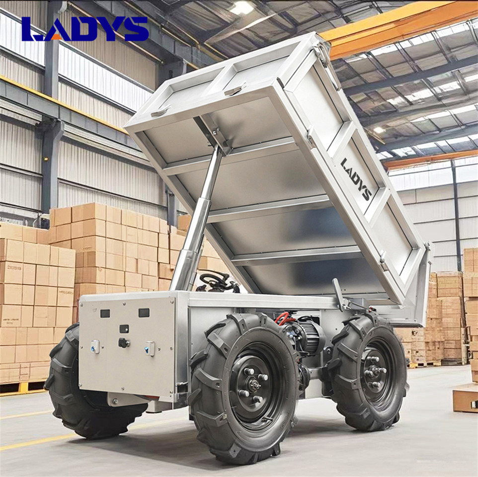 LADYS Electric Remote Control Transporter Agricultural Orchard Farm Electric Utv Dump Trailer Material Handling Equipment All Terrain Transport Vehicle - Сельскохозяйственный прицеп-самосвал: фото 4 LADYS Electric Remote Control Transporter Agricultural Orchard Farm Electric Utv Dump Trailer Material Handling Equipment All Terrain Transport Vehicle - Сельскохозяйственный прицеп-самосвал: фото 4