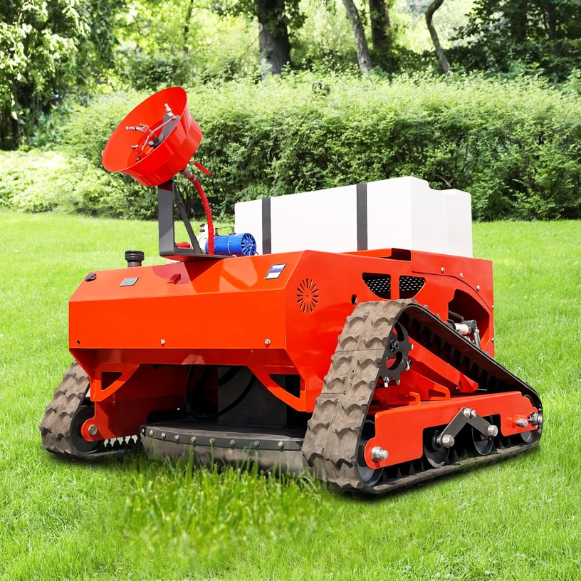 LEZUM LD1000 Multi-function remote control lawn mower Track crawler gasoline gas All-terrain Agricultural Sprayers Pesticide spraying lawn mower for sale - Газонокосилка: фото 1 LEZUM LD1000 Multi-function remote control lawn mower Track crawler gasoline gas All-terrain Agricultural Sprayers Pesticide spraying lawn mower for sale - Газонокосилка: фото 1