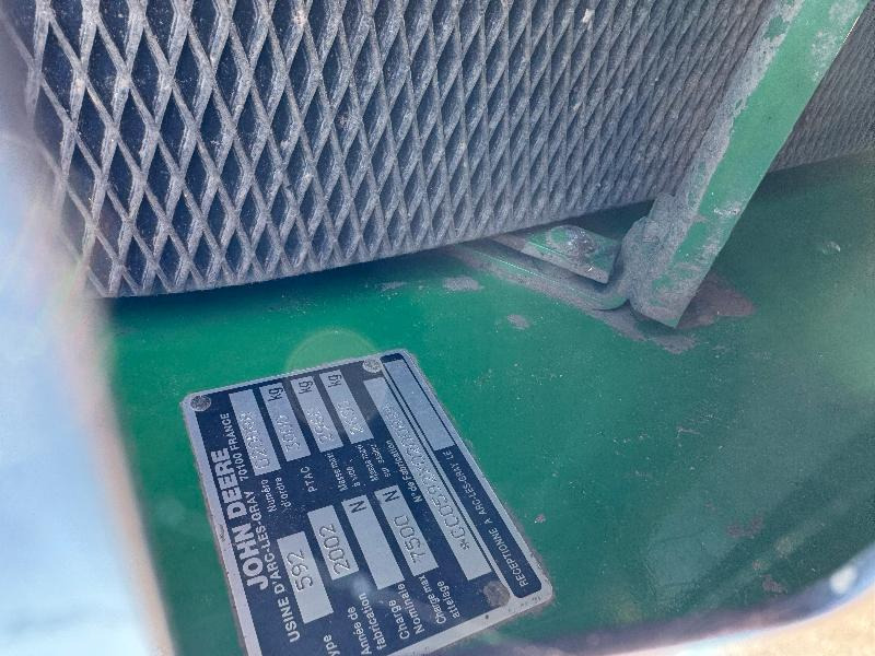 JOHN DEERE 592 - Пресс-подборщик рулонный: фото 4 JOHN DEERE 592 - Пресс-подборщик рулонный: фото 4