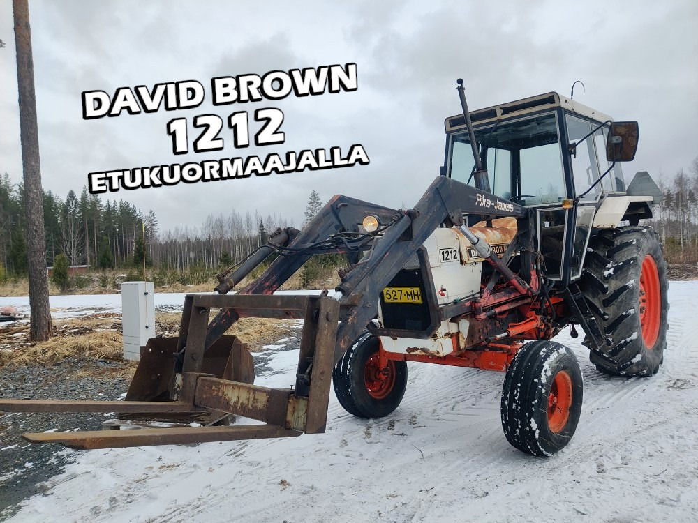 David Brown 1212 Hydra Shift etukuormaajalla - Трактор: фото 1 David Brown 1212 Hydra Shift etukuormaajalla - Трактор: фото 1