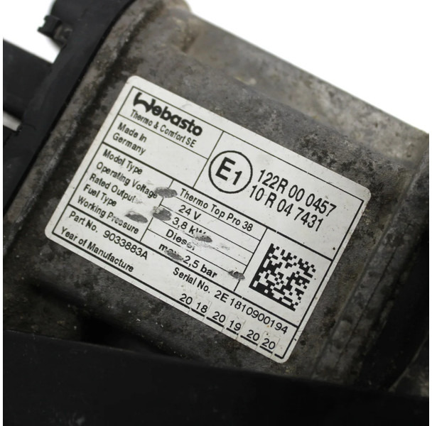 DAF XF106 Webasto 2020447 - Вентилятор печки для Грузовиков: фото 4 DAF XF106 Webasto 2020447 - Вентилятор печки для Грузовиков: фото 4