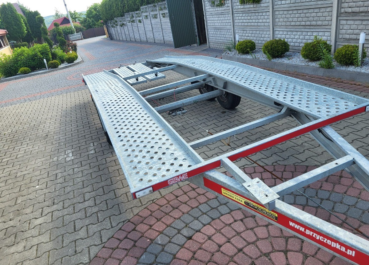 GEWE DMC 270kg długa 5m nowa nie używana Dmc Stan Idealny nowy - Прицеп-автовоз: фото 2 GEWE DMC 270kg długa 5m nowa nie używana Dmc Stan Idealny nowy - Прицеп-автовоз: фото 2
