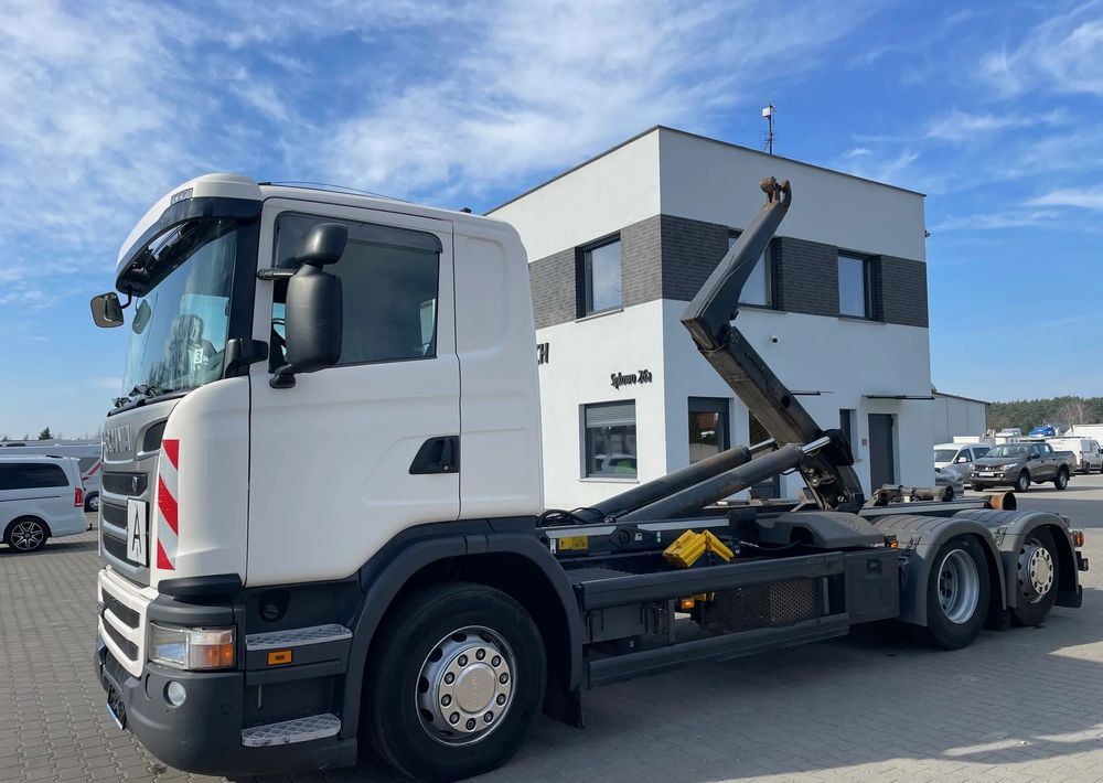 Scania R410 Hakowiec MEILLER RK20 65 - Крюковой мультилифт: фото 1 Scania R410 Hakowiec MEILLER RK20 65 - Крюковой мультилифт: фото 1